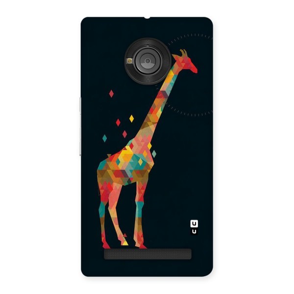 Colored Giraffe Back Case for Yu Yuphoria