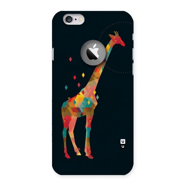 Colored Giraffe Back Case for iPhone 6 Logo Cut