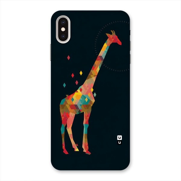 Colored Giraffe Back Case for iPhone XS Max