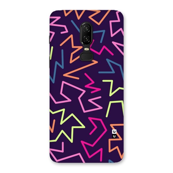 Colored Lines Back Case for OnePlus 6