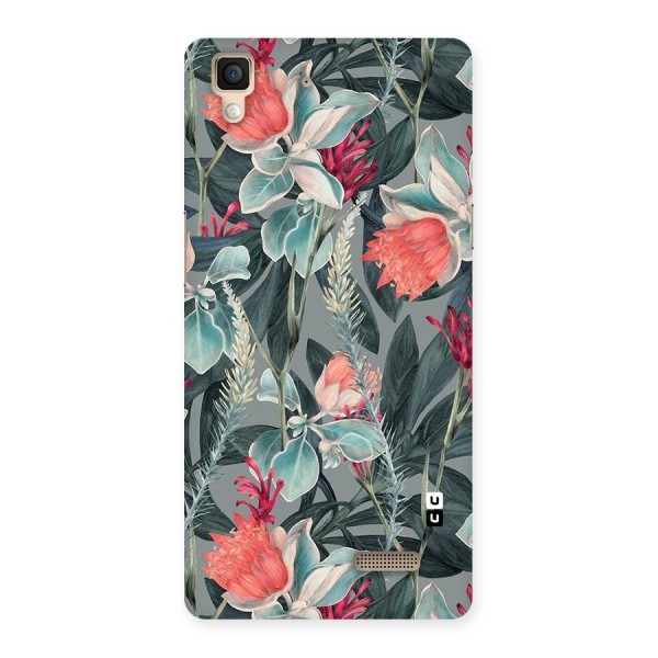 Colored Petals Back Case for Oppo R7