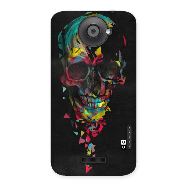 Colored Skull Shred Back Case for HTC One X