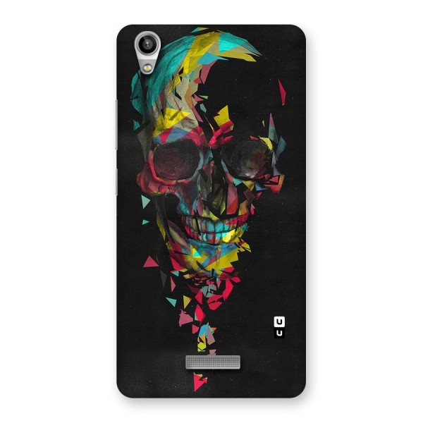 Colored Skull Shred Back Case for Lava-Pixel-V1