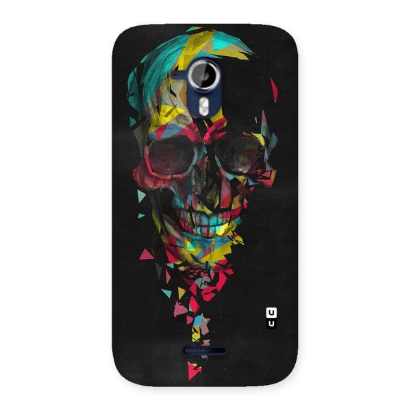 Colored Skull Shred Back Case for Micromax Canvas Magnus A117