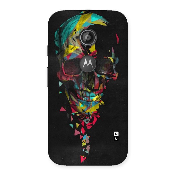 Colored Skull Shred Back Case for Moto E 2nd Gen