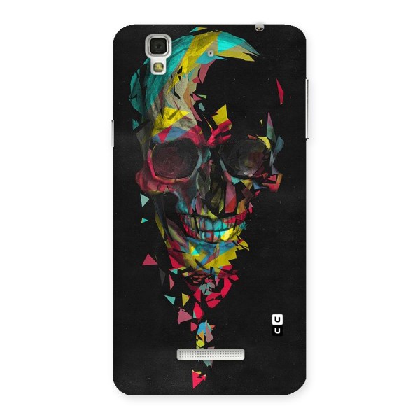 Colored Skull Shred Back Case for YU Yureka Plus