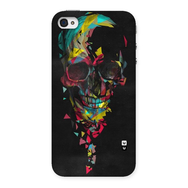 Colored Skull Shred Back Case for iPhone 4 4s