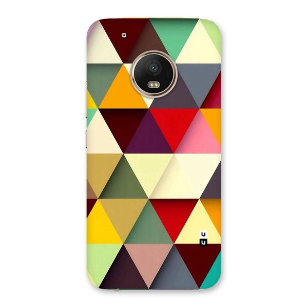 Colored Triangles Back Case for Moto G5 Plus