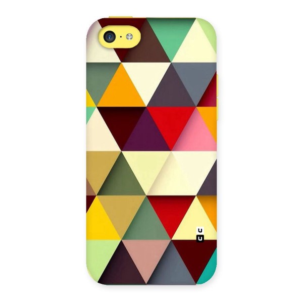 Colored Triangles Back Case for iPhone 5C
