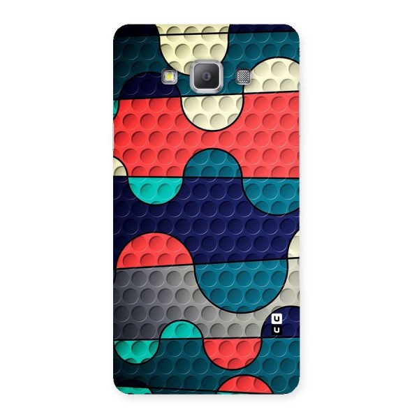 Colorful Puzzle Design Back Case for Galaxy A7