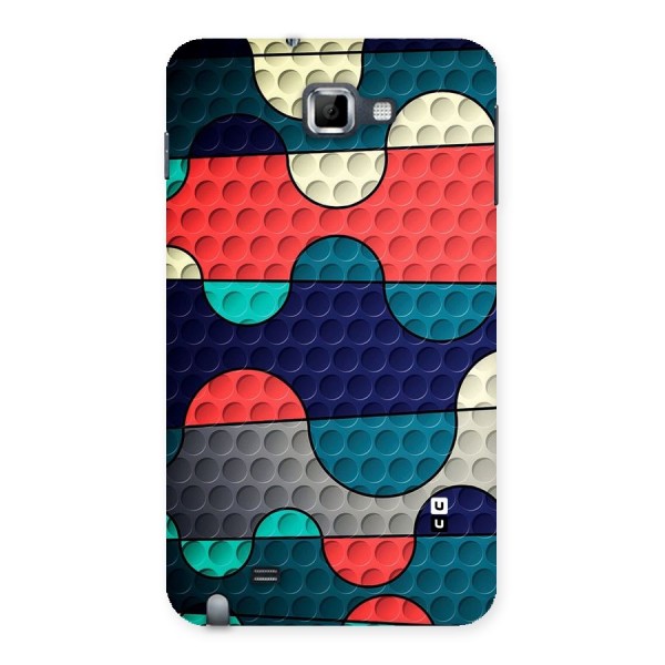 Colorful Puzzle Design Back Case for Galaxy Note
