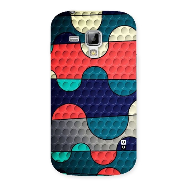 Colorful Puzzle Design Back Case for Galaxy S Duos