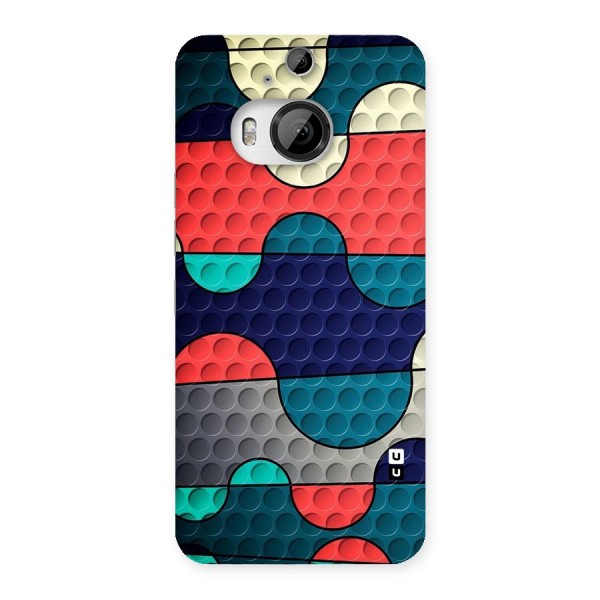 Colorful Puzzle Design Back Case for HTC One M9 Plus