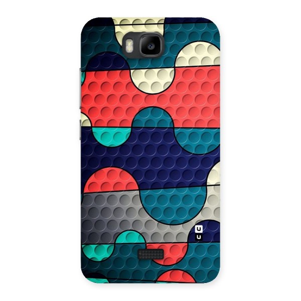 Colorful Puzzle Design Back Case for Honor Bee