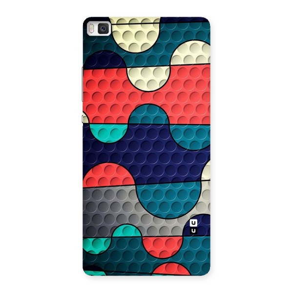 Colorful Puzzle Design Back Case for Huawei P8