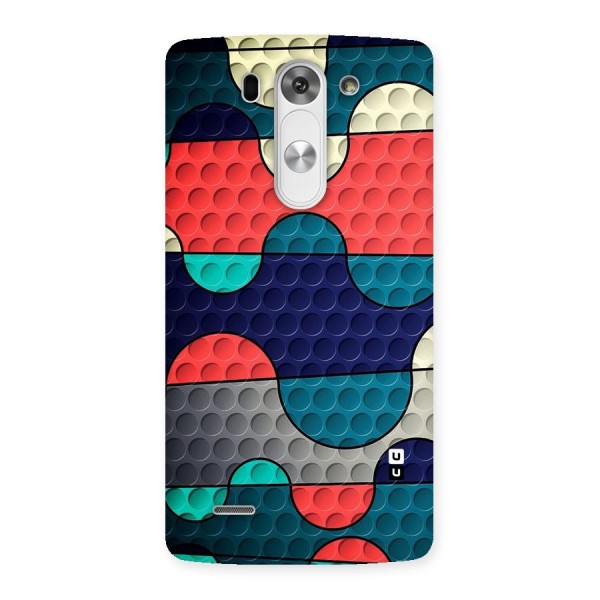 Colorful Puzzle Design Back Case for LG G3 Beat