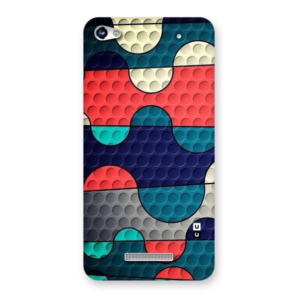 Colorful Puzzle Design Back Case for Micromax Hue 2