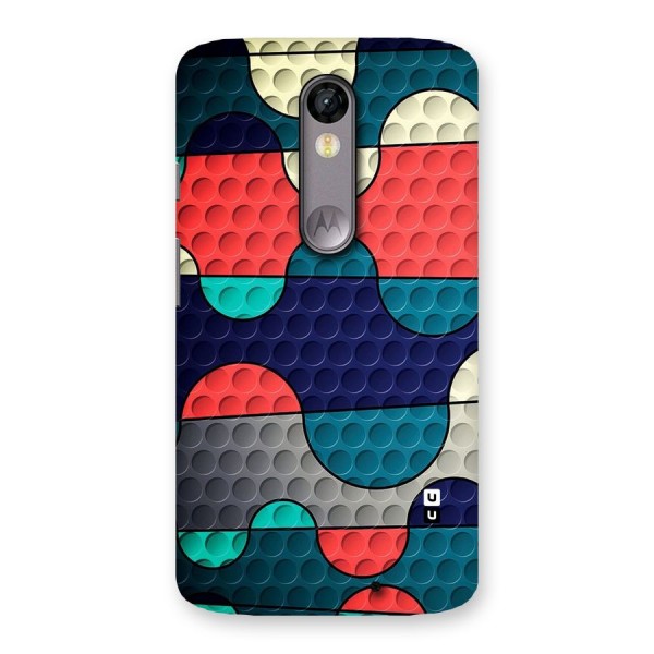 Colorful Puzzle Design Back Case for Moto X Force