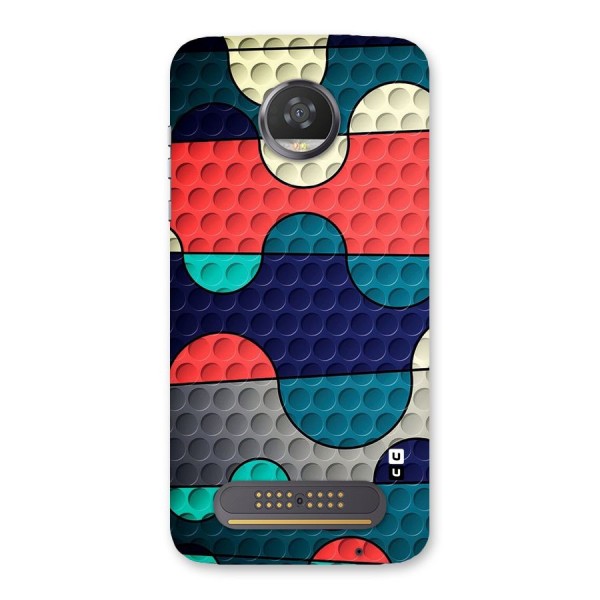 Colorful Puzzle Design Back Case for Moto Z2 Play