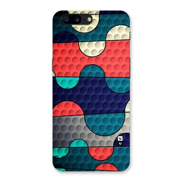 Colorful Puzzle Design Back Case for OnePlus 5