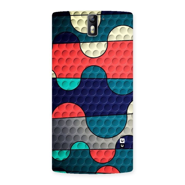 Colorful Puzzle Design Back Case for One Plus One