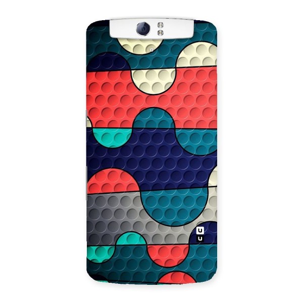 Colorful Puzzle Design Back Case for Oppo N1