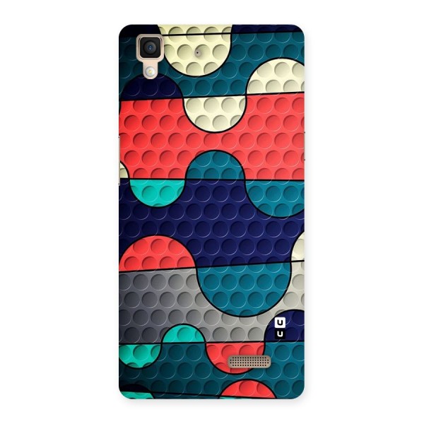 Colorful Puzzle Design Back Case for Oppo R7