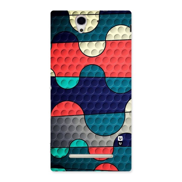 Colorful Puzzle Design Back Case for Sony Xperia C3