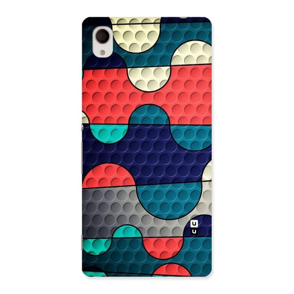 Colorful Puzzle Design Back Case for Sony Xperia M4