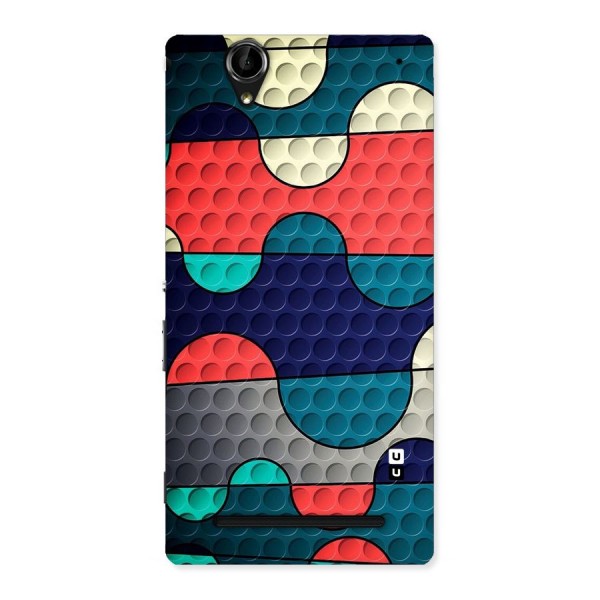 Colorful Puzzle Design Back Case for Sony Xperia T2
