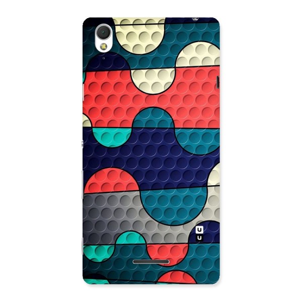 Colorful Puzzle Design Back Case for Sony Xperia T3