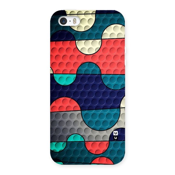 Colorful Puzzle Design Back Case for iPhone SE