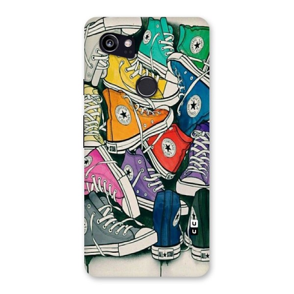 Colorful Shoes Back Case for Google Pixel 2 XL