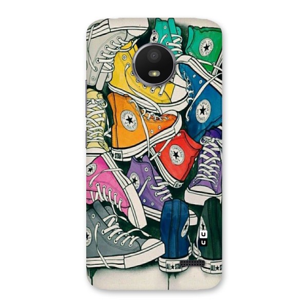 Colorful Shoes Back Case for Moto E4