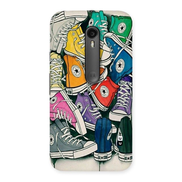 Colorful Shoes Back Case for Moto G3