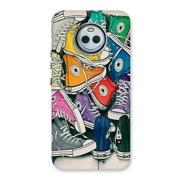 Colorful Shoes Back Case for Moto X4