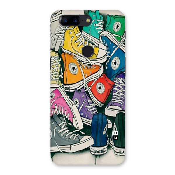 Colorful Shoes Back Case for OnePlus 5T