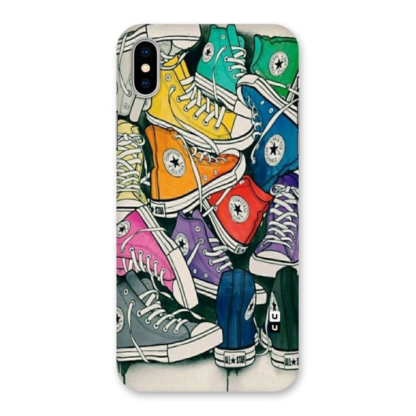 Colorful Shoes Back Case for iPhone X