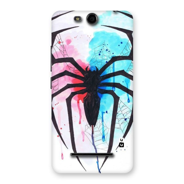 Colorful Web Back Case for Micromax Canvas Juice 3 Q392