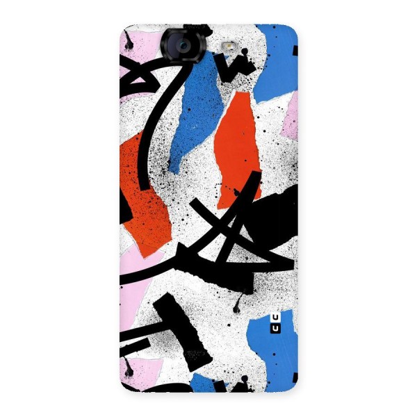 Coloured Abstract Art Back Case for Canvas Knight A350