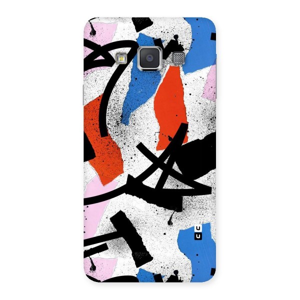 Coloured Abstract Art Back Case for Galaxy A3