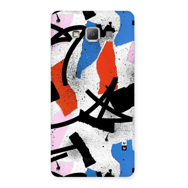 Coloured Abstract Art Back Case for Galaxy A7