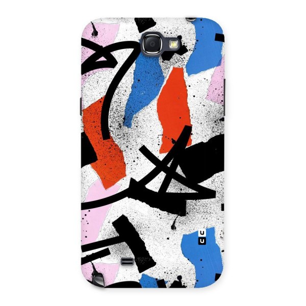 Coloured Abstract Art Back Case for Galaxy Note 2