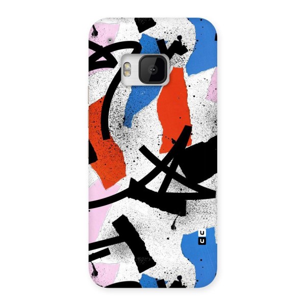 Coloured Abstract Art Back Case for HTC One M9