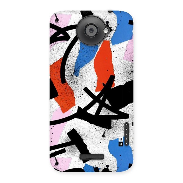 Coloured Abstract Art Back Case for HTC One X