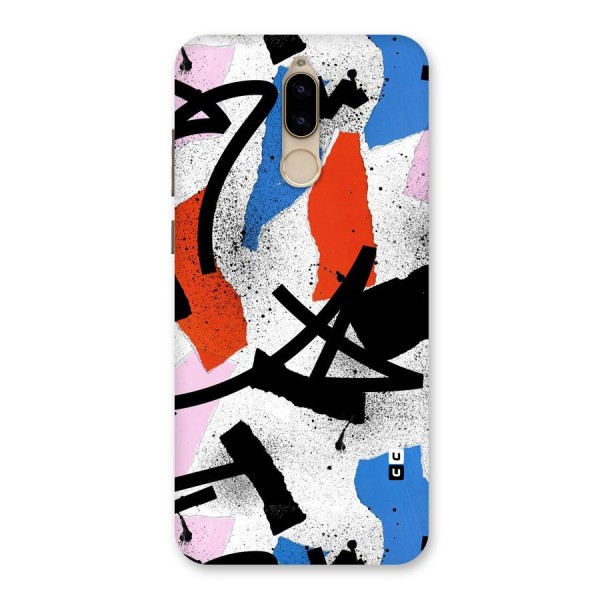 Coloured Abstract Art Back Case for Honor 9i