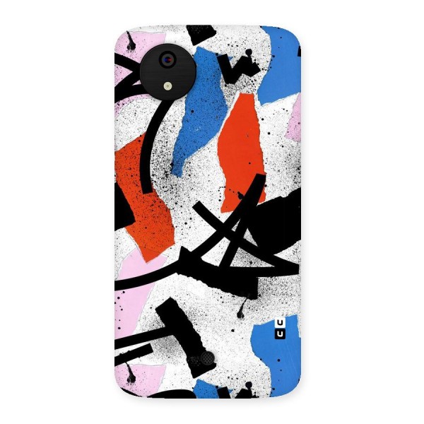 Coloured Abstract Art Back Case for Micromax Canvas A1