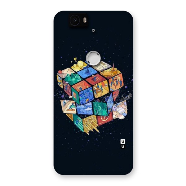 Coloured Rubic Back Case for Google Nexus-6P