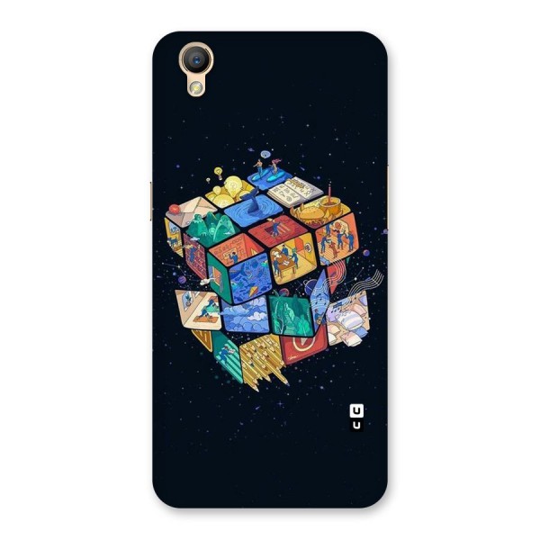 Coloured Rubic Back Case for Oppo A37
