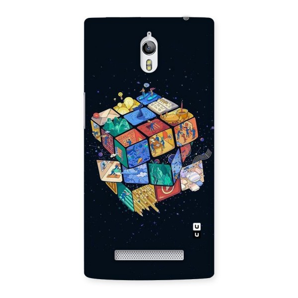 Coloured Rubic Back Case for Oppo Find 7